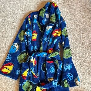 Blue Avengers Bath Robe